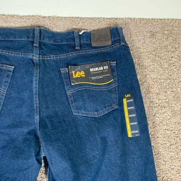 Lee Mens‎ Regular Fit Straight Leg Jeans Blue Size 40x30 - Picture 8 of 9